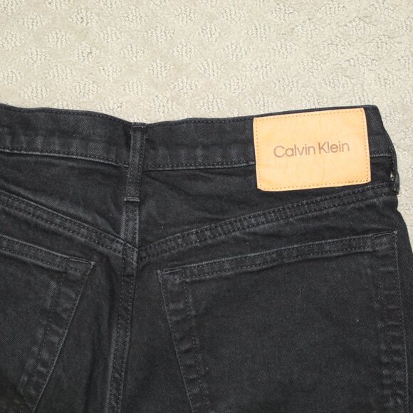 CALVIN KLEIN Black Straight Leg Woman's Hi Rise Jeans Size 8 x 27 in - Picture 6 of 6